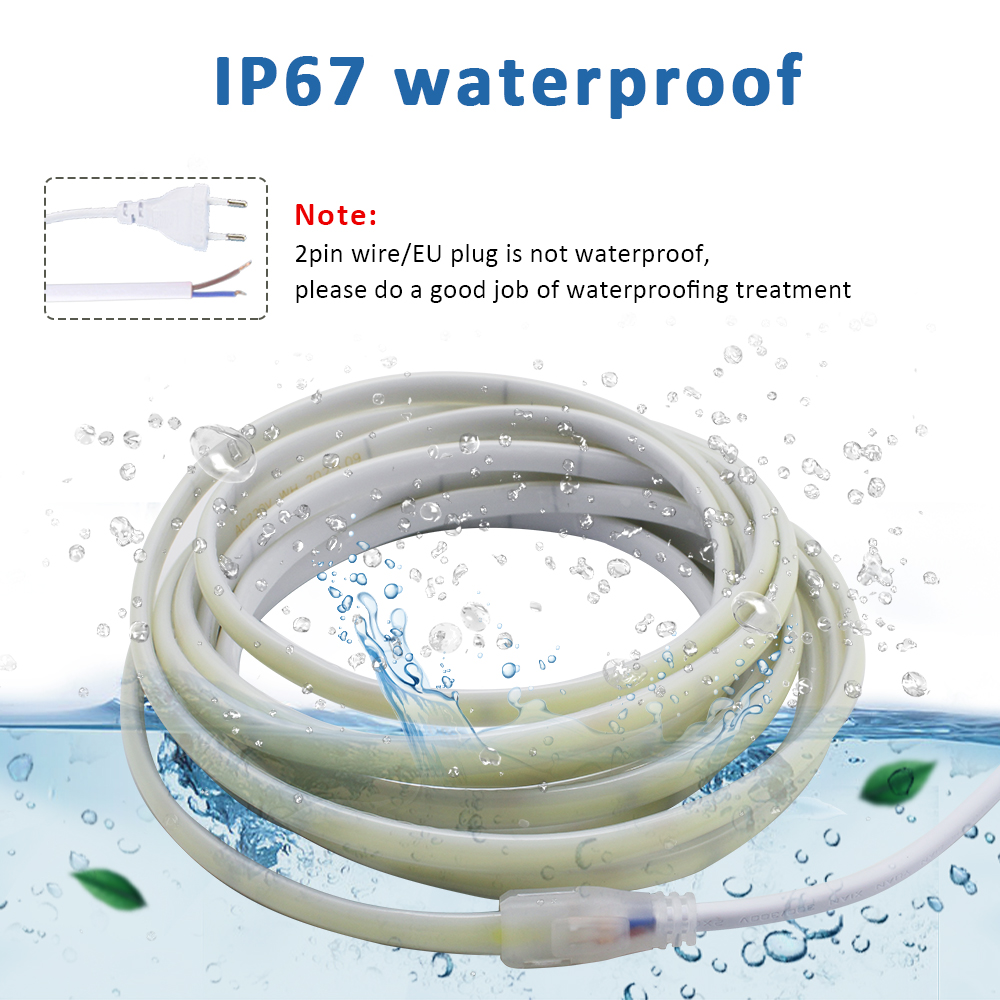 Outdoor Power Strip Weatherproof - Lampu Strip LED COB Tahan Air