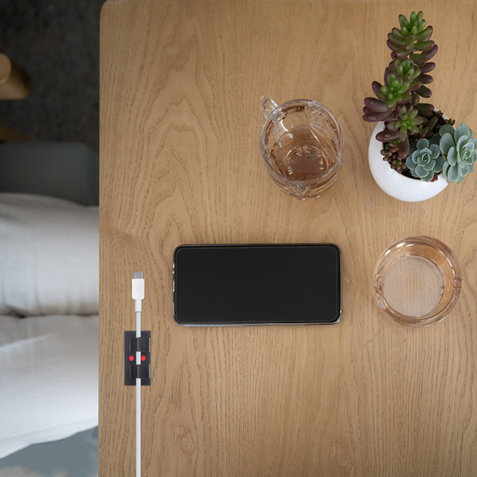 Outdoor Use Power Strip - 25 buah Klip Kabel Perekat, Pengatur