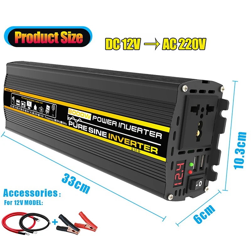 Inverter Daya Gelombang Sinus  - Ac Outdoor Power ulasan dan harga