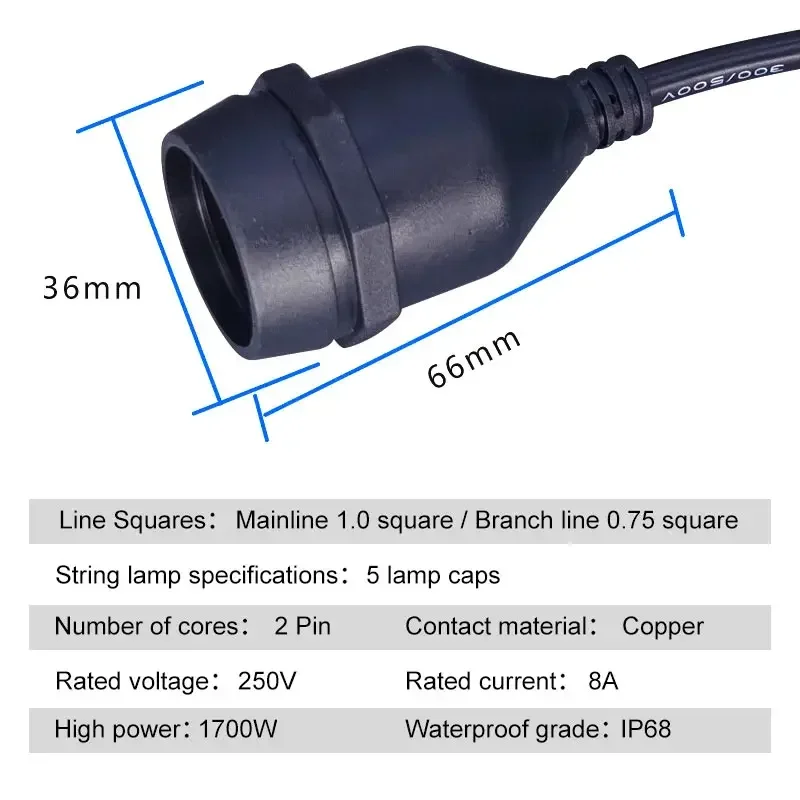 Pemegang lampu kepala berulir, - Outdoor Power Strip Weatherproof ulasan dan harga