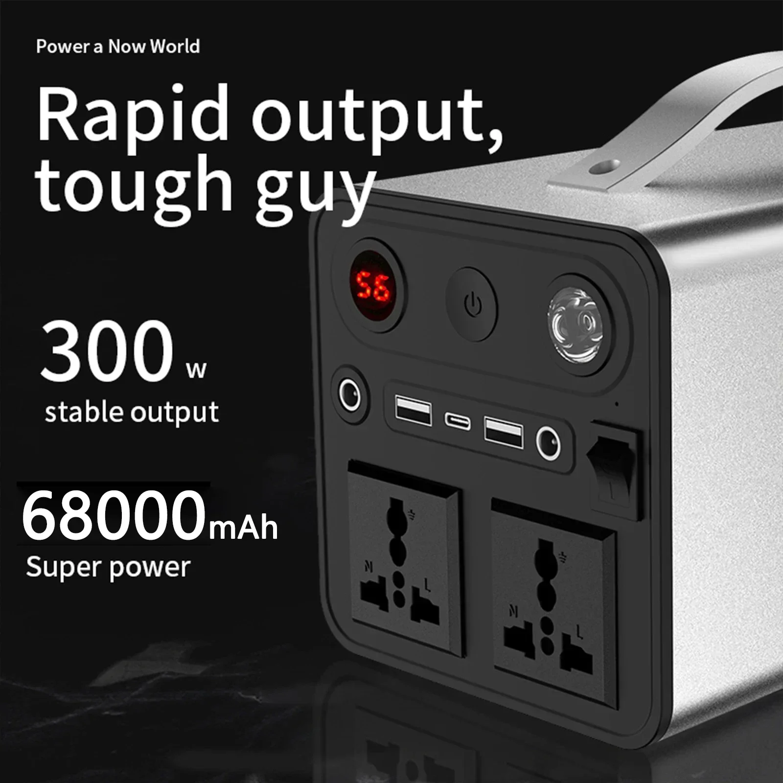 PURFIELD Power portabel 68000m - Ac Outdoor Power ulasan dan harga
