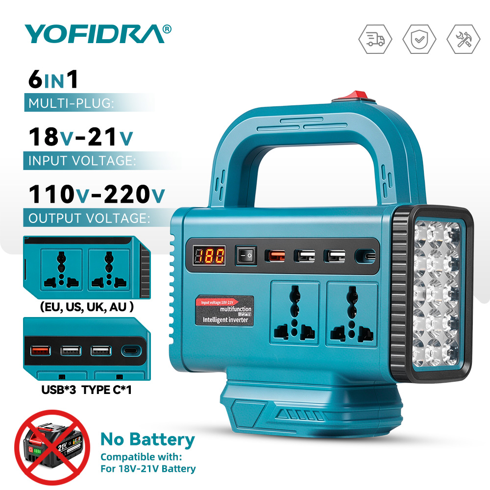 YOFIDRA 220V Inverter Daya Por - Ac Outdoor Power ulasan dan harga