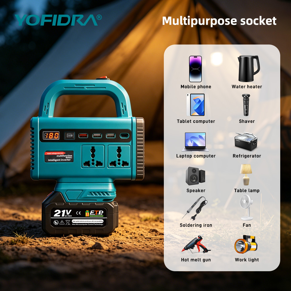 YOFIDRA 220V Inverter Daya Por - Ac Outdoor Power ulasan dan harga
