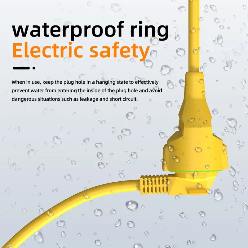 Stop Kontak Listrik 4KW 16A EU - Outdoor Power Strip Weatherproof ulasan dan harga