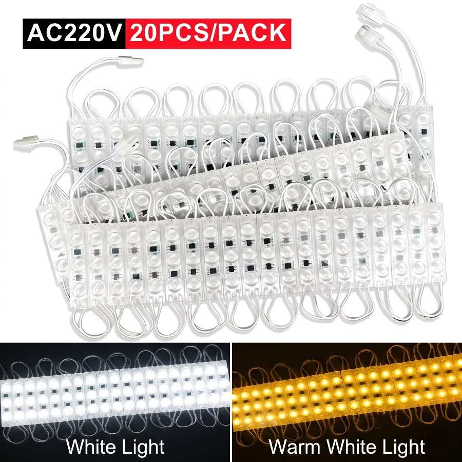 Modul LED Sorot 220V 20PCS Tah - Outdoor Power Strip Weatherproof ulasan dan harga
